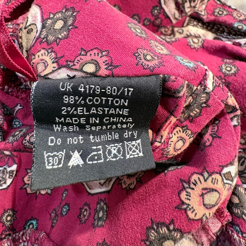 Hell Bunny Sasha Red Sugar Skull Fit Flare Rockabilly Dress XS🧡 - Picture 11 of 12